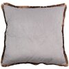 Clayre & Eef KG023.119 Polštář 45x45x4 cm Růžový bílý čtverec v barokním stylu
