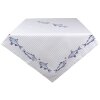 Clayre & Eef SSF03 Ubrus 130x180 cm Bílý - modrý obdélník