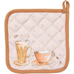 Clayre & Eef YFB45 Chňapka 20x20 cm béžová
