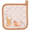 Clayre & Eef YFB45 Chňapka 20x20 cm béžová