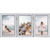 Hama hliníkový dvojitý rám Santorini 3 fotografie 13x18 cm matná stříbrná
