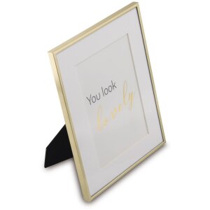 Hama hliníkový fotorámeček Sassy 10x15 cm zlatý matný
