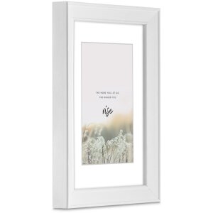 Dřevěný rám Hama Rise 10x15 cm bílý z pravého dřeva se stojanem Formát na výšku Formát na šířku