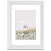 Dřevěný rám Hama Rise 10x15 cm bílý z pravého dřeva se stojanem Formát na výšku Formát na šířku
