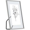 Kovový fotorámeček Hama Flowers 10x15 cm stříbrný lesklý