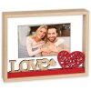 ZEP Dřevěný portrétní rám Vanessa 10x15 cm Love Hearts Red