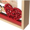 ZEP Dřevěný portrétní rám Vanessa 10x15 cm Love Hearts Red