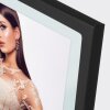 Kovový obrazový rám ZEP Marion black 13x18 cm float glass floating look