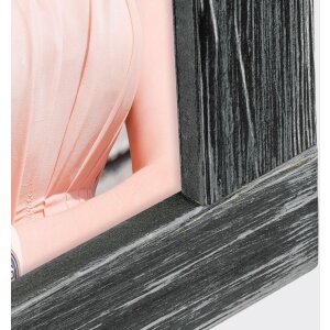 Dřevěný obrazový rám ZEP Parma black 10x15 cm