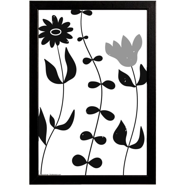 Dřevěný rám Walther Liv Monstera 20x30 cm černý