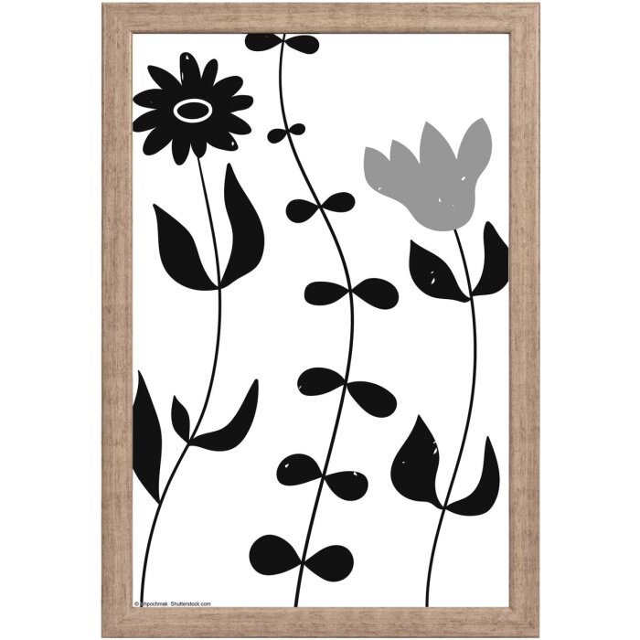 Dřevěný rám Walther Liv Monstera 20x30 cm šedý
