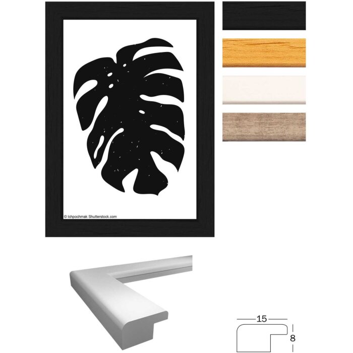 Dřevěný rám Walther Liv Monstera 10x15 cm až 30x40 cm