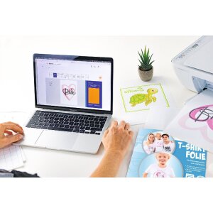 HERMA 4525 Transferová fólie na trička A4, světlý textil, potisknutelná, 20 listů