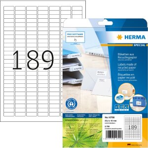 HERMA 10700 Etikety recyklovaný papír A4...