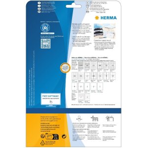 HERMA 10700 Etikety recyklovaný papír A4 25,4x10mm bílý permanentní