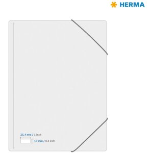 HERMA 10700 Etikety recyklovaný papír A4 25,4x10mm bílý permanentní