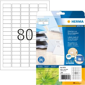 HERMA 10701 Etikety recyklovaný papír A4...