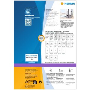 HERMA 10739 Etikety na pořadače A4 192x38mm bílé permanentní pro úzké pořadače