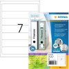 HERMA 10739 Etikety na pořadače A4 192x38mm bílé permanentní pro úzké pořadače