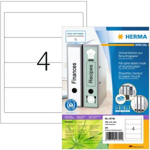 HERMA 10740 Štítky na složky A4 192x61mm...