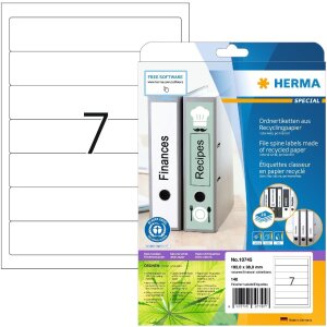 HERMA 10745 Štítky na složky A4 192x38mm...