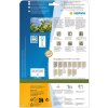 HERMA 10752 Štítky A4 48,3x33,8 mm přírodní hnědý papír Silphie 20 listů