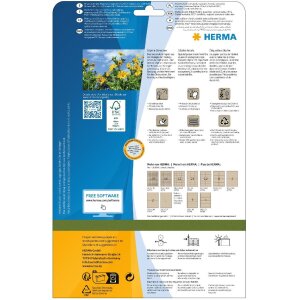 HERMA 10753 Štítky Silphie papír 70x36mm přírodní hnědý permanentní 480 kusů
