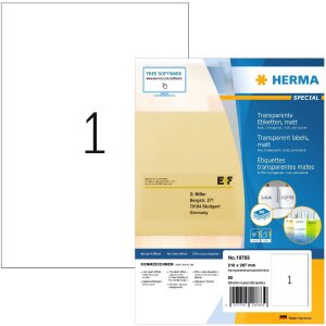 HERMA 10783 Průhledné fóliové...