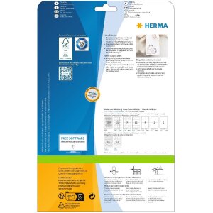HERMA 10790 PREMIUM srdíčkové etikety A4, Ø 35 mm, bílé, permanentní lepidlo