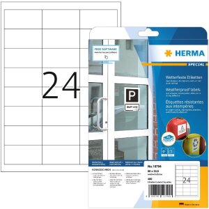 HERMA 10794 Štítky odolné proti...