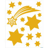 HERMA 15545 Sada okenních samolepek Vánoční hvězdy zlaté 44 kusů