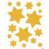 HERMA 15545 Sada okenních samolepek Vánoční hvězdy zlaté 44 kusů