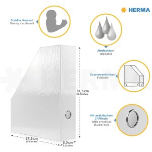 HERMA 19716 Kartonový organizér A4 s fotbalovým designem s otvorem pro uchopení