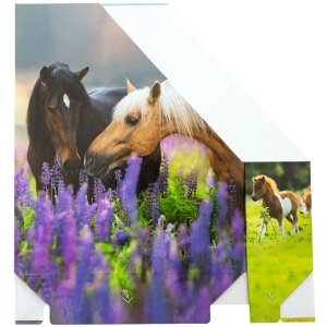 HERMA 19718 Pořadač na časopisy A4 karton s designem koně s otvorem pro rukojeť