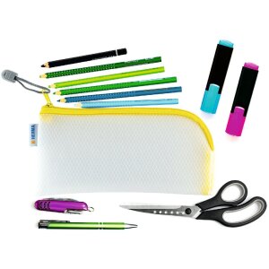 HERMA 20005 Univerzální pouzdro žluté 23x11 cm rohové na zip