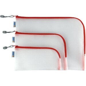 HERMA 20008 Univerzální kapsa A5 26x20cm červená na zip