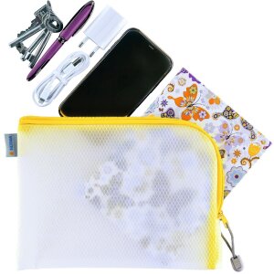 HERMA 20011 Univerzální kapsa A5 26x20cm Žlutá na zip