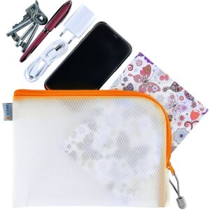 HERMA 20012 Univerzální kapsa A5 26x20cm Oranžová se zipem