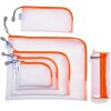 HERMA 20018 Univerzální kapsa A4+ síťovina na zip oranžová 36x28 cm