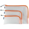 HERMA 20018 Univerzální kapsa A4+ síťovina na zip oranžová 36x28 cm