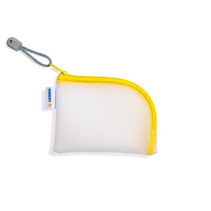 HERMA 20252 Univerzální kapsa A7 žlutá 14x10cm rohový zip