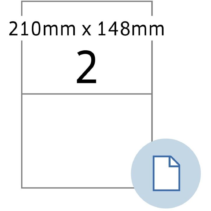 HERMA 58102 Archové etikety A4 PE fólie bílá 210x148,50 mm 250 listů