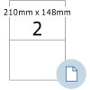 HERMA 58102 Archové etikety A4 PE fólie bílá 210x148,50 mm 250 listů