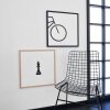 Nielsen Quadrum dřevěný rám 50x50 cm černá borovice normální sklo