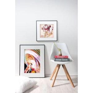 Hliníkový obrazový rám Nielsen C2 texturovaný černý mat 59,4x84,1 cm akrylové sklo