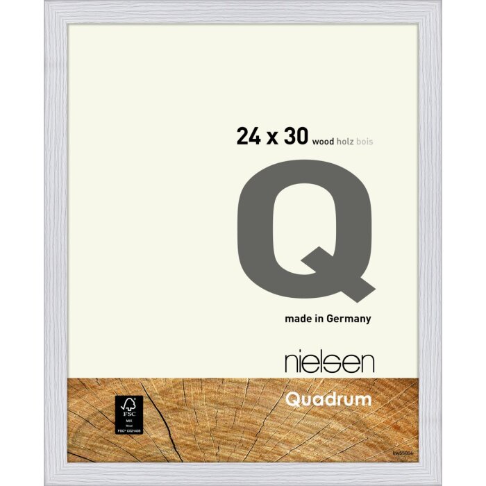 Nielsen dřevěný odnímatelný rám Quadrum 24x30 cm sněhově bílý