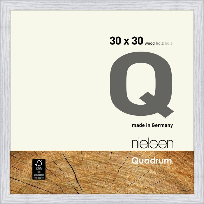 Nielsen dřevěný odnímatelný rám Quadrum 30x30 cm sněhově bílý