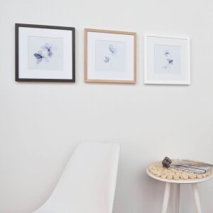 Nielsen dřevěný odnímatelný rám Quadrum 30x30 cm cementově šedý
