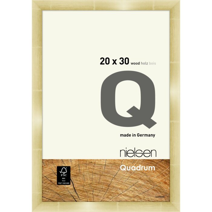 Nielsen dřevěný odnímatelný rám Quadrum 20x30 cm zlatý