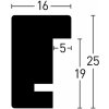 Nielsen dřevěný odnímatelný rám Quadrum 42x59,4 cm cementově šedý